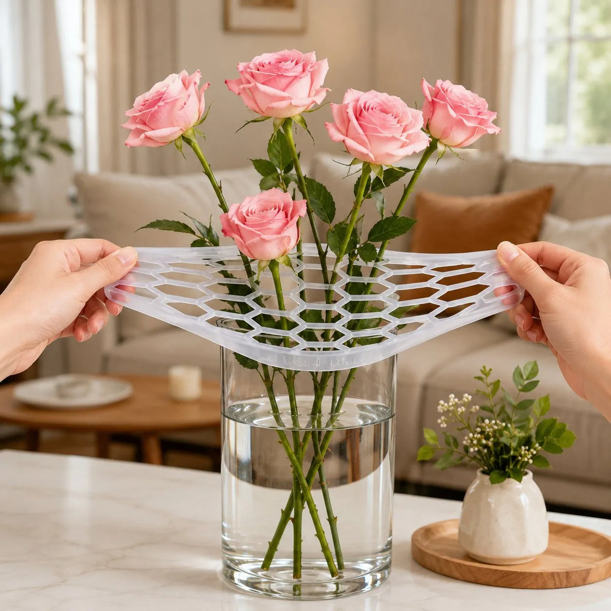 Reusable Silicone Flower Arranging Grid