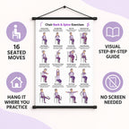 Chair Back & Spine Exercises for Seniors Chart(16 x 24 inches)