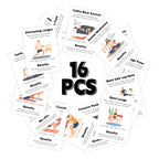 Home Workout Card Deck, 16 No-Equipment Movement Cards