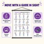 Balance & Leg Exercises for Seniors Chart(16 x 24 inches)
