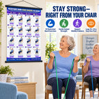 Chair Exercise Wall Chart for Seniors —(16 x 24 inches)