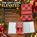 Personalized Waterfall Christmas Gift Card Booklet | Handmade Holder for 4 Gift Cards