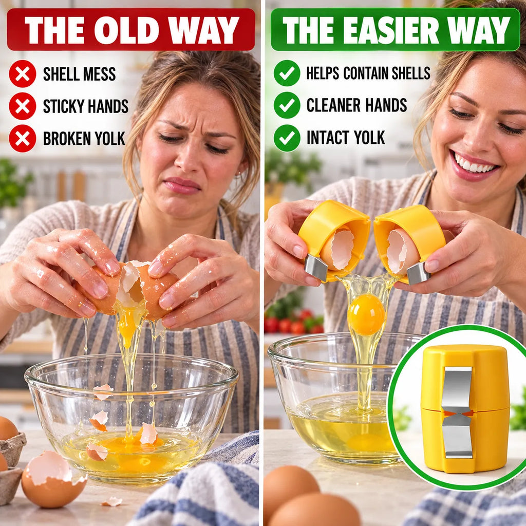 Cube Egg Opener for Clean Cracking