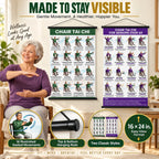 Chair Tai Chi Training Wall Chart —(16 x 24 inches)
