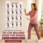Walking Exercise Poster for Women（11.81 x 17.72 In）
