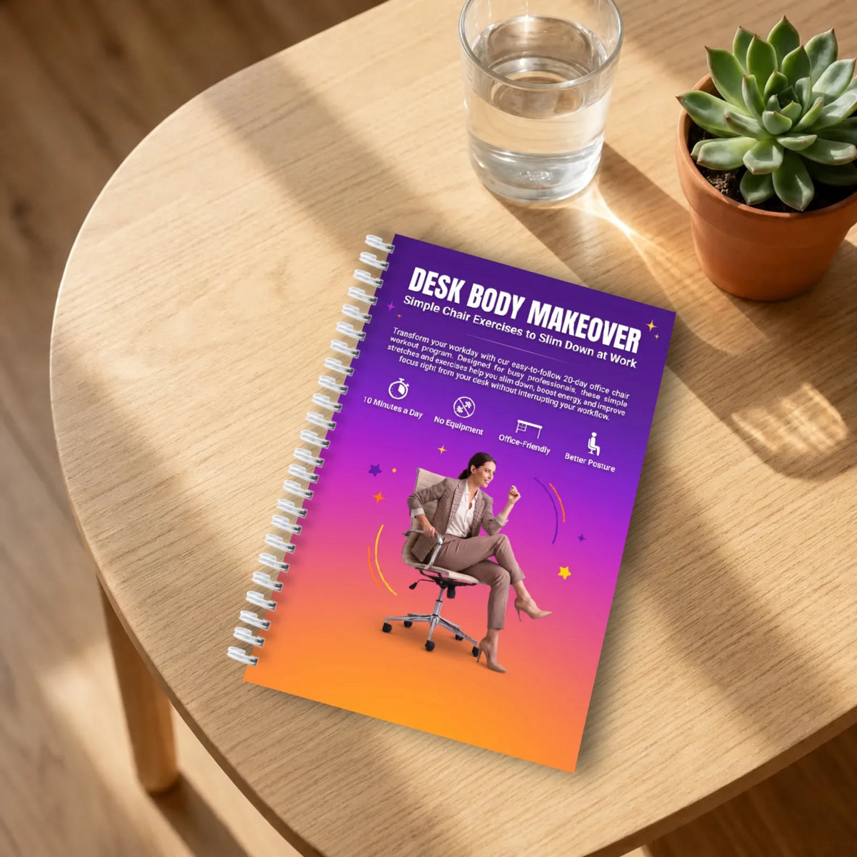 Office Chair Body Shaping Book, Gentle Everyday Movement Guide