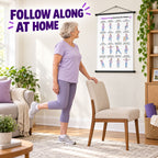 Balance & Leg Exercises for Seniors Chart(16 x 24 inches)