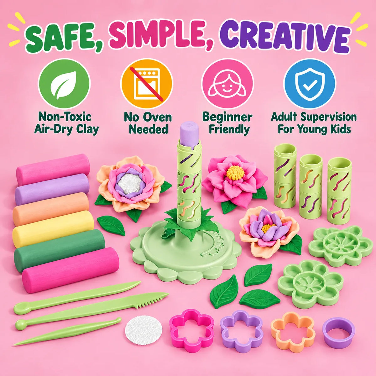 Play-Doh Blooms Garden Flower Bouquet Making Kit