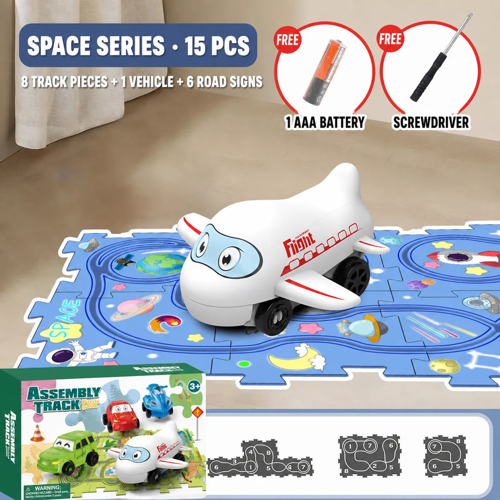 Puzzle Track Car Play Set
