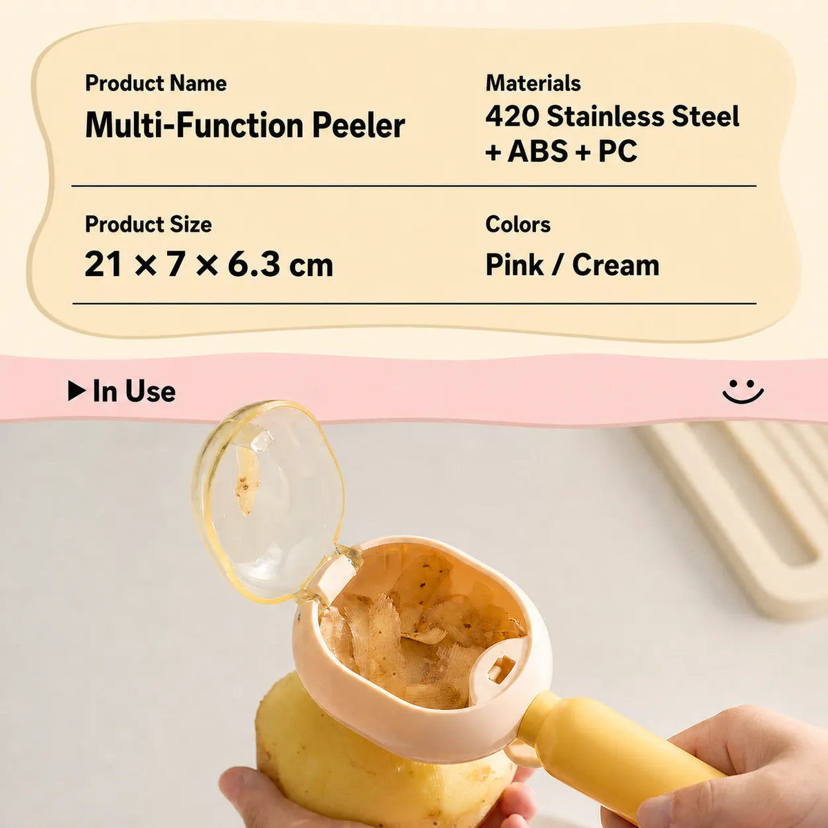 Catch & Peel Peeler