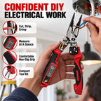 9-in-1 Multi-Functional Digital Display Electrician’s Pliers