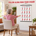 Fall Prevention Chair Exercises for Seniors Chart(16 x 24 inches)