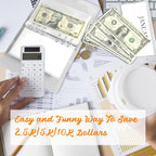 A6 12-Month Money Saving Binder — Cash Envelope Savings Challenge Planner