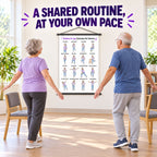 Balance & Leg Exercises for Seniors Chart(16 x 24 inches)