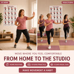 Walking Exercise Poster for Women（11.81 x 17.72 In）