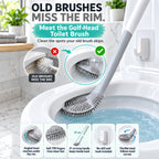Golf brush head toilet brush