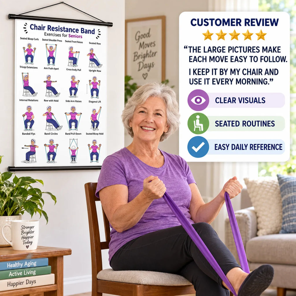 Resistance Band Exercises for Seniors (16 x 24 inches)