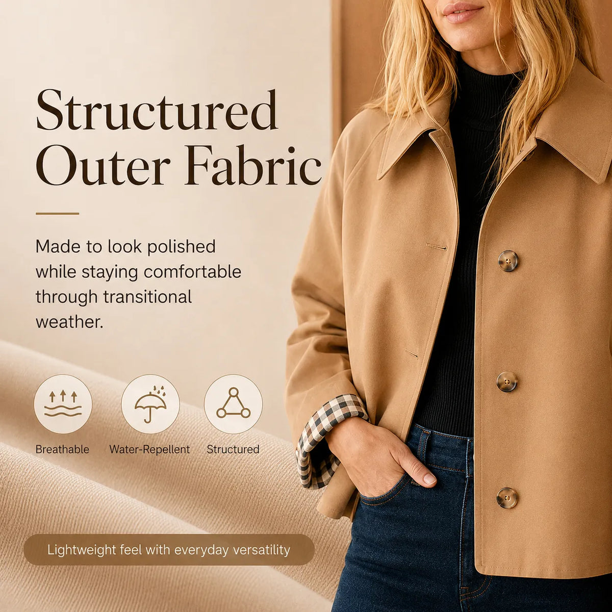 Women’s Cropped Trench Coat
