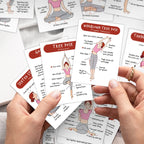 Yoga Basics Flash Card Deck, 40 Illustrated Beginner Movement Cards