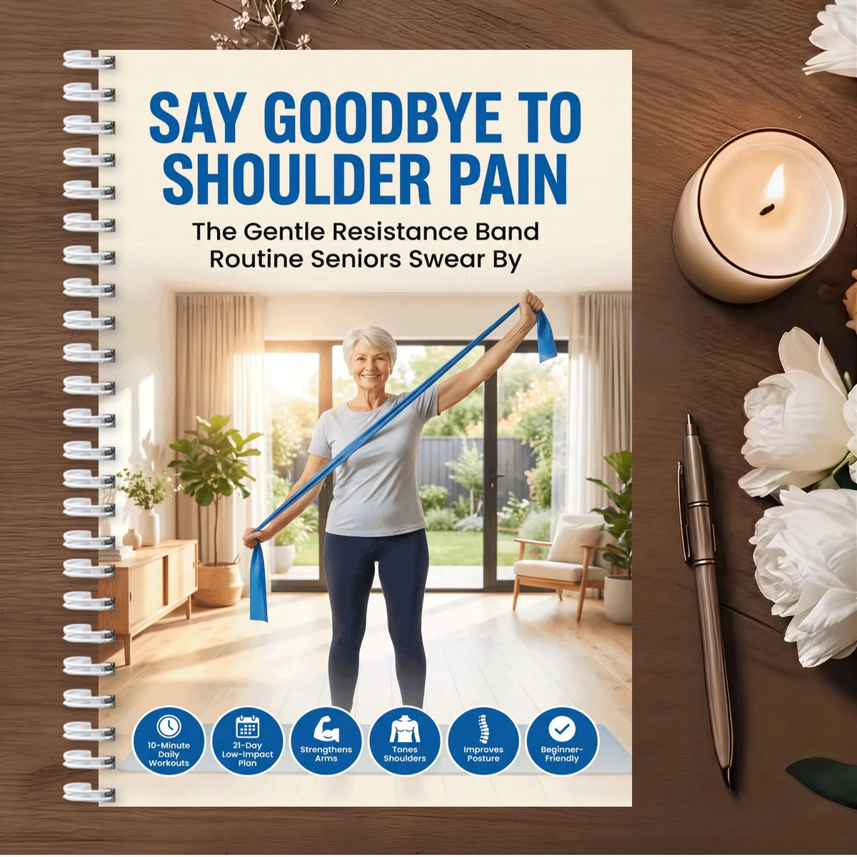 Upper Body Training Planner, Illustrated Workout & Progress Guide