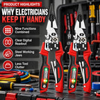 9-in-1 Multi-Functional Digital Display Electrician’s Pliers