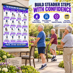 Chair Exercise Wall Chart for Seniors —(16 x 24 inches)