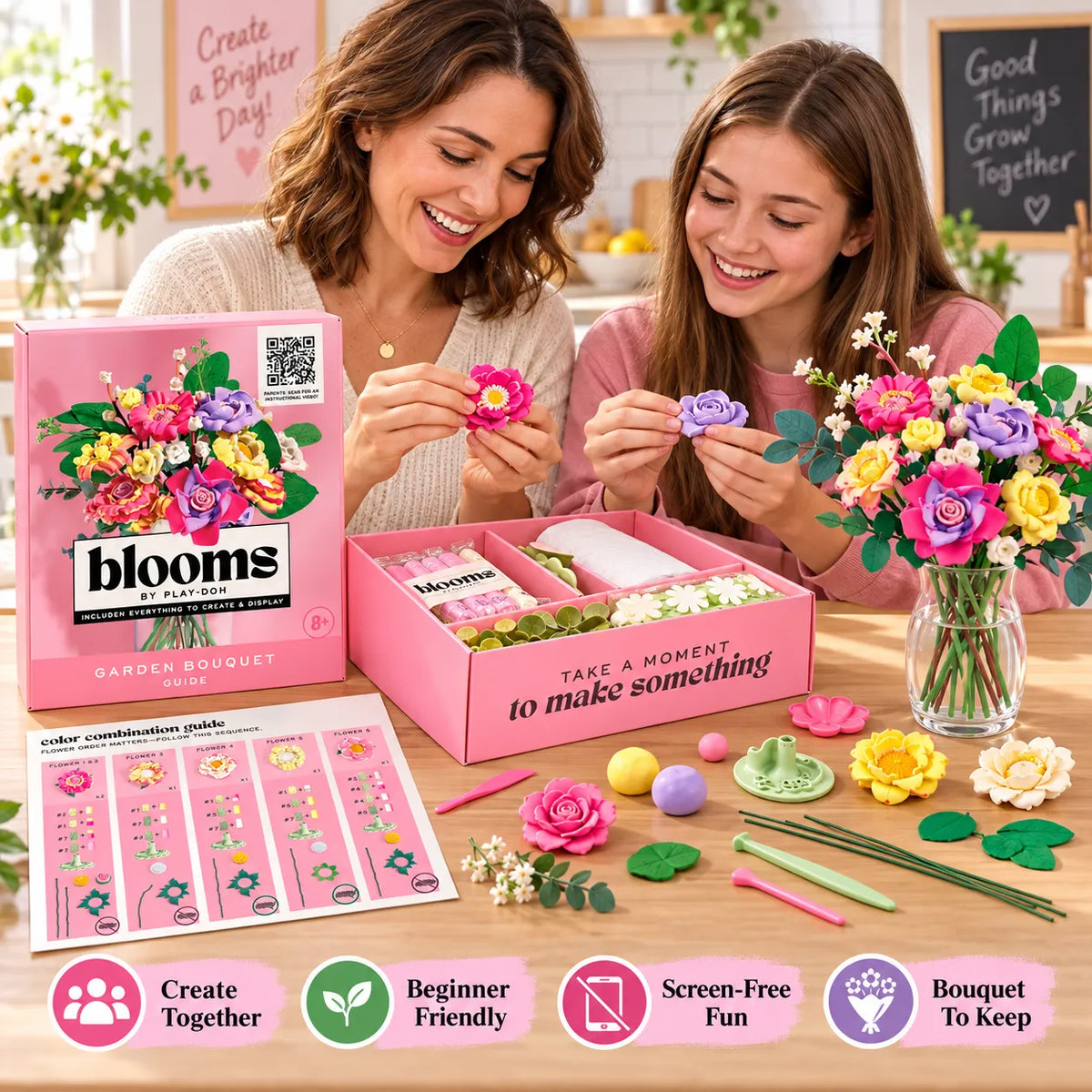 Play-Doh Blooms Garden Flower Bouquet Making Kit