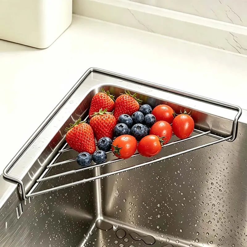 Vssal ·Stainless Steel Corner Sink Shelf