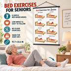 Wall Chart of Bed Exercises for Seniors (16 x 24 inches)