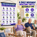 Chair Exercise Wall Chart for Seniors —(16 x 24 inches)