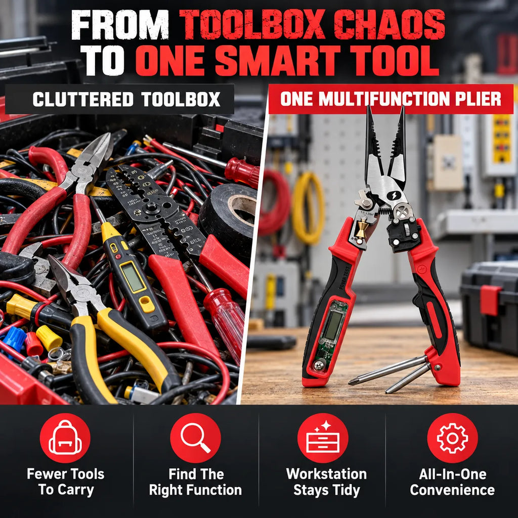 9-in-1 Multi-Functional Digital Display Electrician’s Pliers