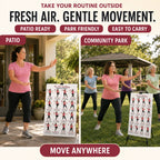 Walking Exercise Poster for Women（11.81 x 17.72 In）