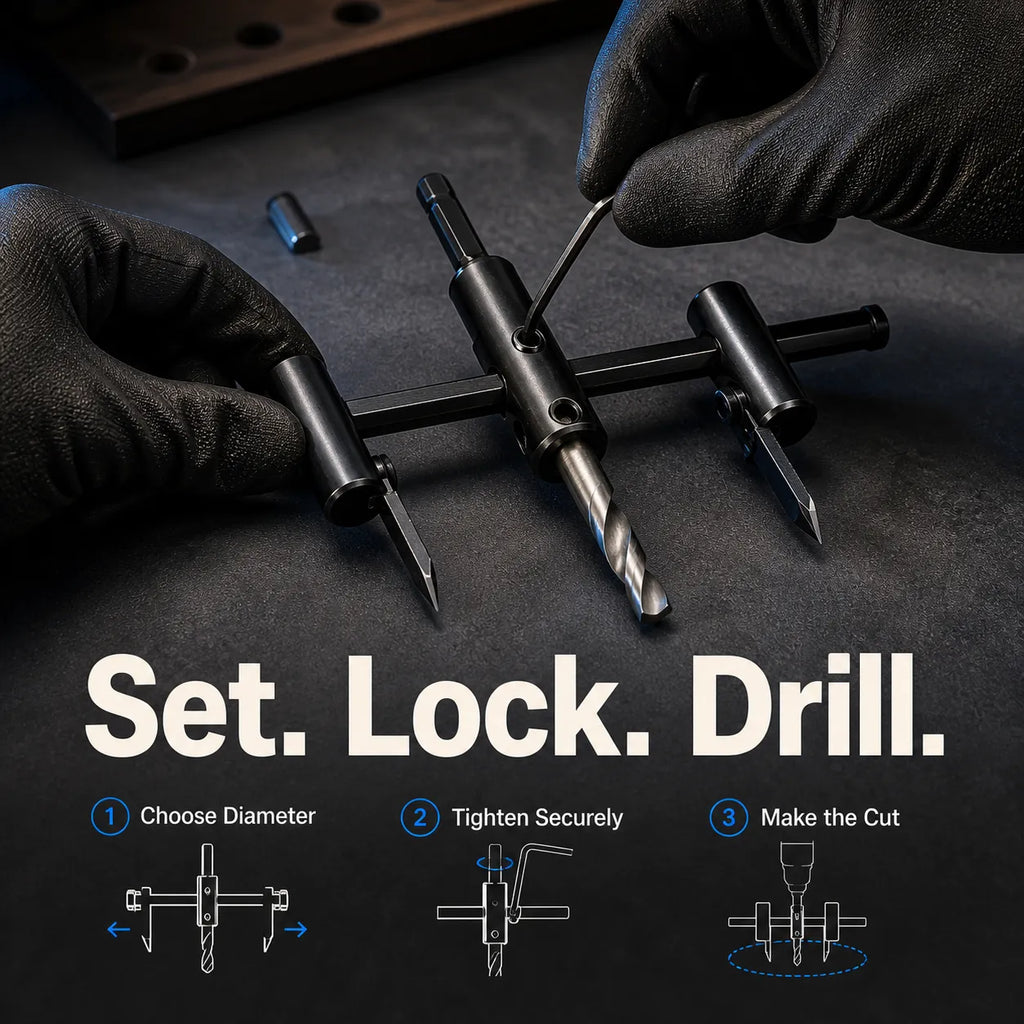 Adjustable Aircraft Type Hole Opener 30mm-120/200/300mm