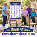 Chair Exercise Wall Chart for Seniors —(16 x 24 inches)