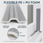 Self-Adhesive Weather Seal Strip, 5m Foam Door & Window Draft Stopper