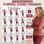 Walking Exercise Poster for Women（11.81 x 17.72 In）
