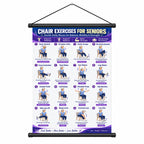 Chair Exercise Wall Chart for Seniors —(16 x 24 inches)