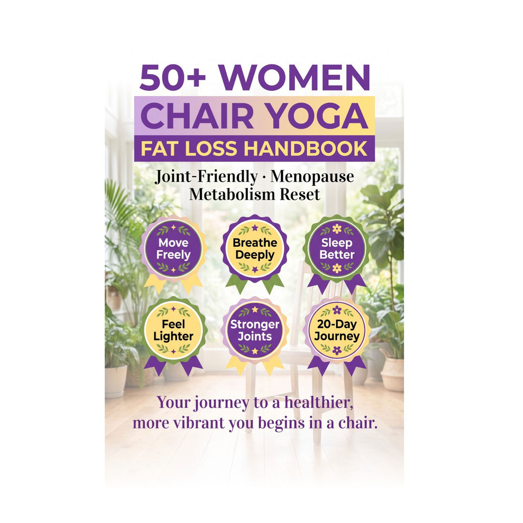 Chair Yoga Book for Senior Women, Gentle Seated Guide