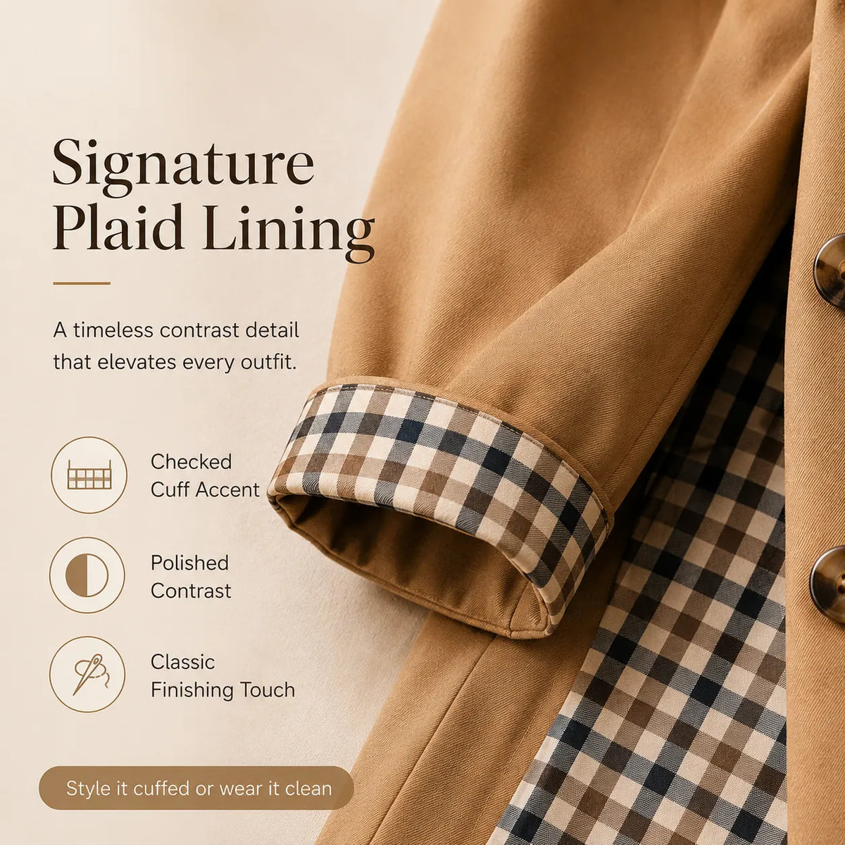 Women’s Cropped Trench Coat