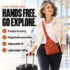 3-in-1 Anti-Theft Travel Tote Bag – Waterproof, Lightweight & Organized🎒