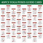 Yoga Basics Flash Card Deck, 40 Illustrated Beginner Movement Cards