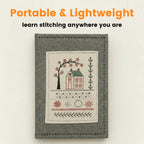 DIY Embroidery Stitch Book Tool Kit, 86 Pieces with Magnifier & Large Stitch Guide