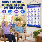 Chair Exercise Wall Chart for Seniors —(16 x 24 inches)