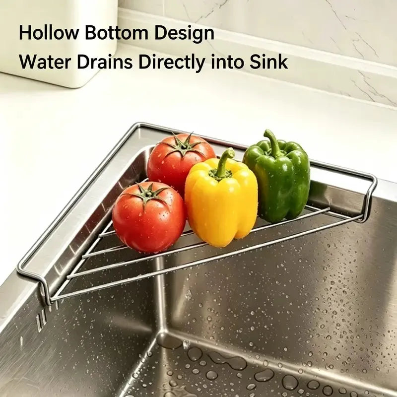 Vssal ·Stainless Steel Corner Sink Shelf