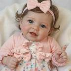 Smiling Reborn Baby Vead 20" Little Infant Girl Heartwarming Gift Timeless Emotional Moments