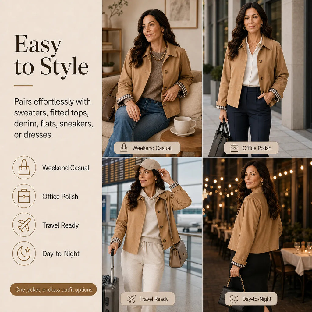 Women’s Cropped Trench Coat