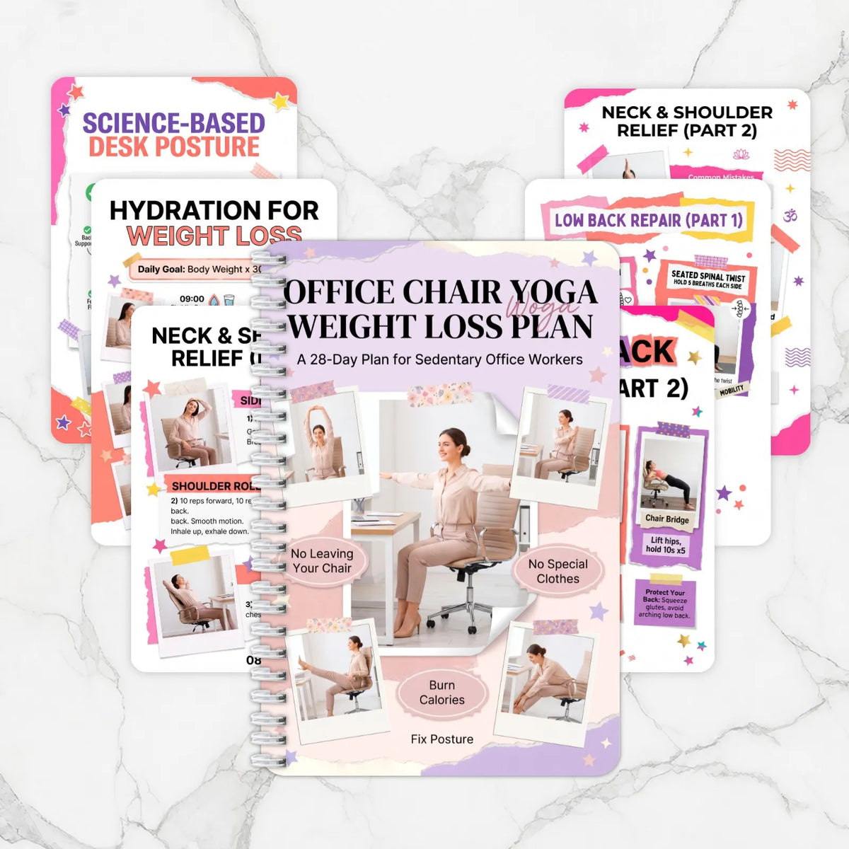 Office Chair Yoga Plan, Step-by-Step Seated Workout Guide