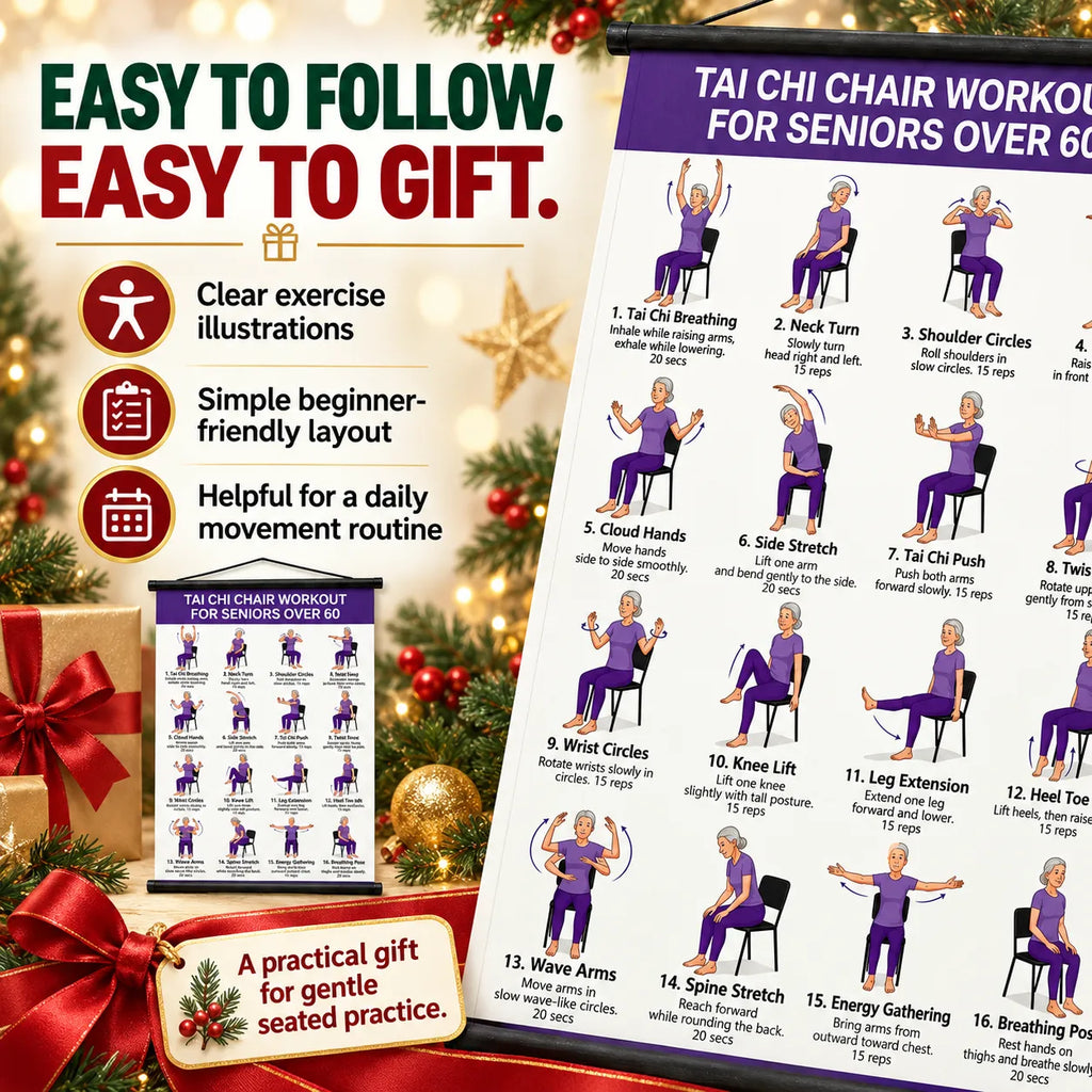 Gentle Tai Chi for Seniors: Seated & Standing Exercises——(16 x 24 inches)