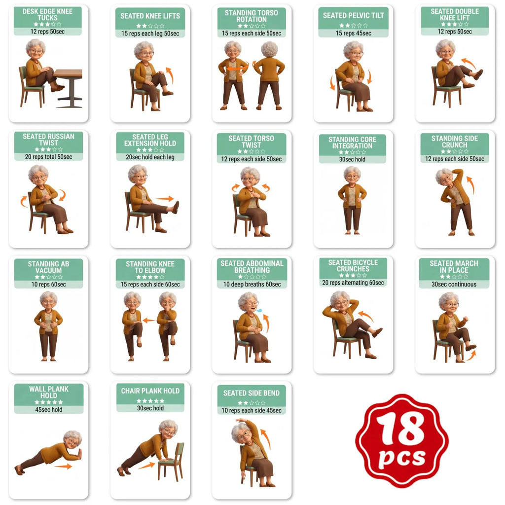 Low-Intensity Health Exercise Training Cards