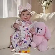 Smiling Reborn Baby Vead 20" Little Infant Girl Heartwarming Gift Timeless Emotional Moments